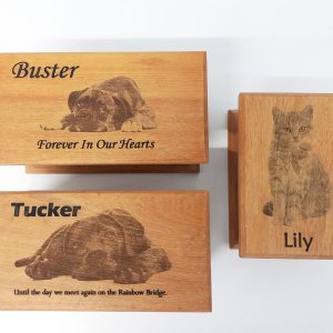 Lasered Wooden Urns <h3>(Includes Cremation)</h3>