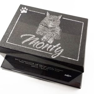 Lasered Granite Urn <h3>(Includes Cremation)</h3>